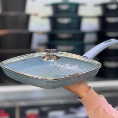 تابه گریل تکدسته سایز 28 گرانیتی لایف اسمایل کد GLP7
