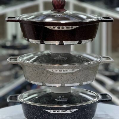 تابه دودسته سایز 32 گرانیتی لایف اسمایل کد FLCM