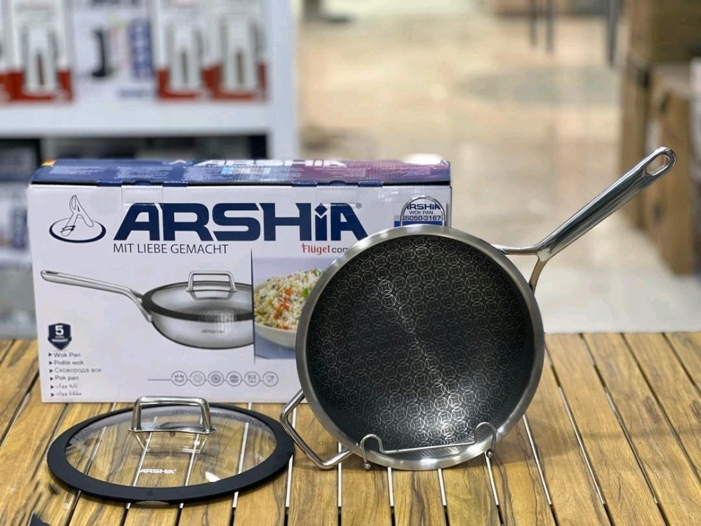 تابه استیل کف لیزری عرشیا تکدسته سایز 28 آلمان