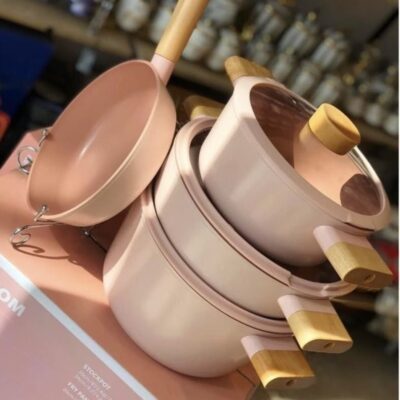 سرویس قابلمه فیکا 7 پارچه صورتی