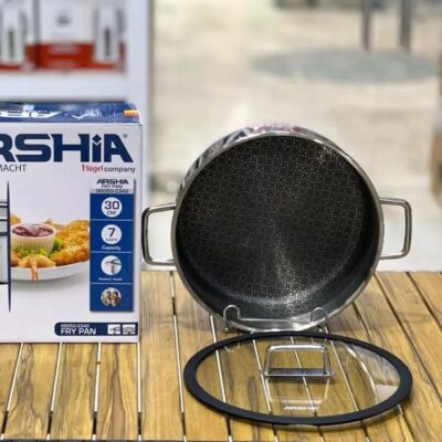تابه استیل کف لیزری عرشیا دودسته سایز 30