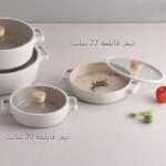 نیم قابلمه سرامیکی فیکا تک سایز 22