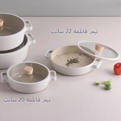 نیم قابلمه فیکا سرامیکی تک سایز 20