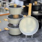 سرویس قابلمه 7 پارچه پروتی رنگ طوسی