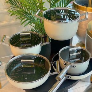 سرویس قابلمه 9 پارچه Pink & more مدل Gourmet