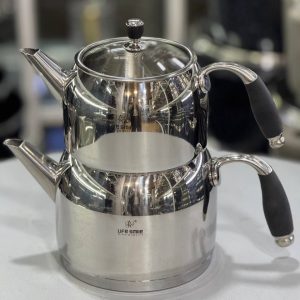 کتری و قوری استیل لایف اسمایل کد TK1-8